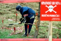Uklonjena gra­na­ta sa grad­skog groblja u Te­sli­ću